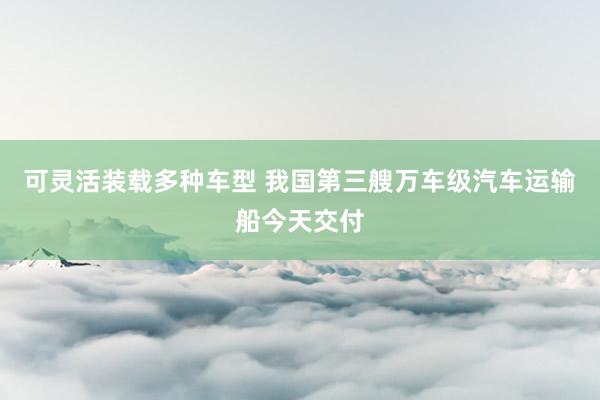 可灵活装载多种车型 我国第三艘万车级汽车运输船今天交付